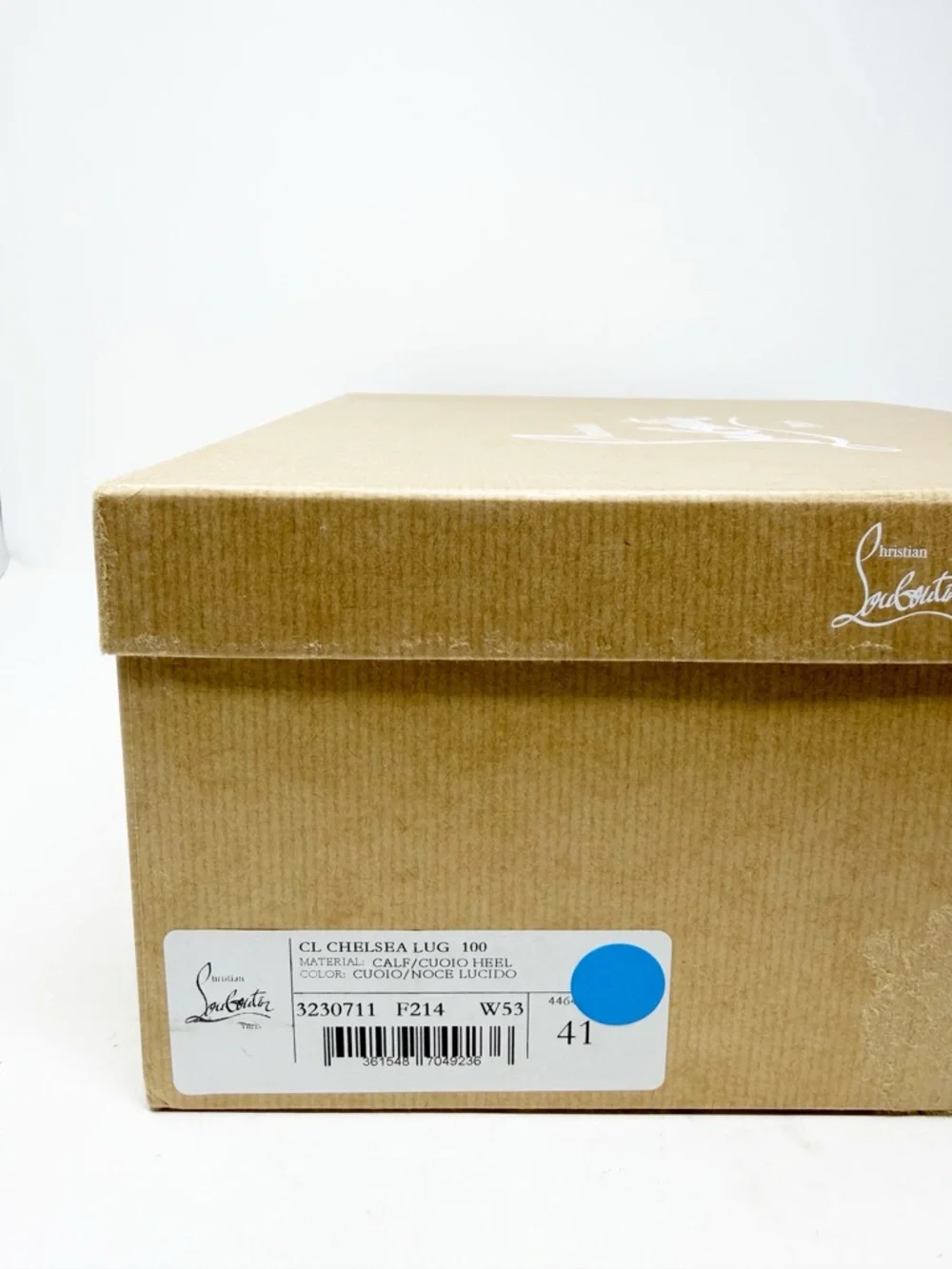 Christian Louboutin CL Chelsea Lug Ankle Boots Block Heel Womens Size EU 41